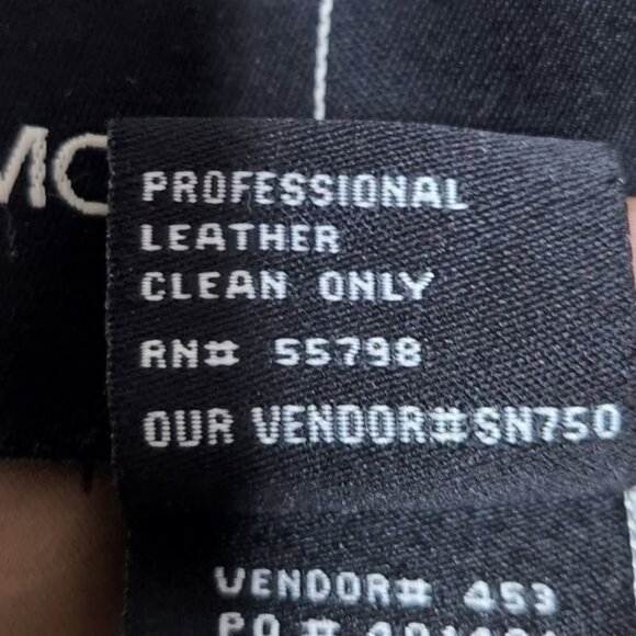 MODA INTERNATIONAL Distressed Genuine Leather Jacket Coat - Picture 6 of 9